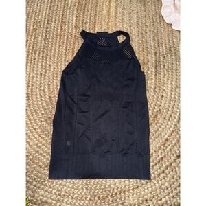 Athleta seamless black tank top size small